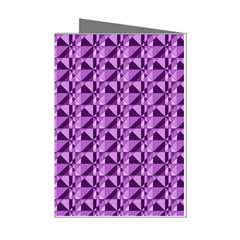 Violet Geometry Mini Greeting Cards (pkg Of 8)