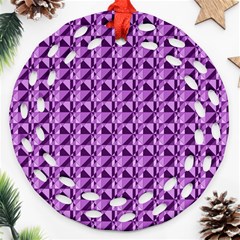 Violet Geometry Ornament (round Filigree) by Sparkle