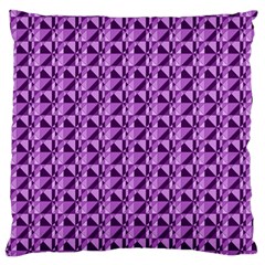 Violet Geometry Standard Premium Plush Fleece Cushion Case (two Sides) by Sparkle