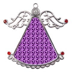 Violet Geometry Metal Angel With Crystal Ornament