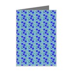 Skyblue Floral Mini Greeting Card Left