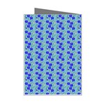 Skyblue Floral Mini Greeting Card Right