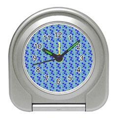 Skyblue Floral Travel Alarm Clock by Sparkle