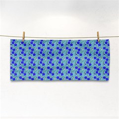 Skyblue Floral Hand Towel by Sparkle