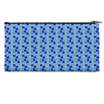 Skyblue Floral Pencil Case Back