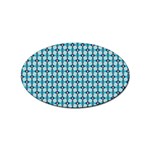 Arabic Pattern Sticker (Oval) Front