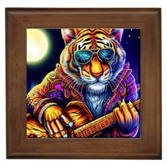 Tiger Rockingstar Framed Tile by Sparkle