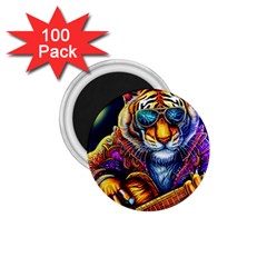 Tiger Rockingstar 1 75  Magnets (100 Pack)  by Sparkle