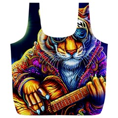 Tiger Rockingstar Full Print Recycle Bag (xl) by Sparkle