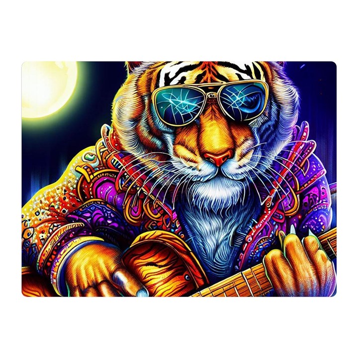 Tiger Rockingstar Two Sides Premium Plush Fleece Blanket (Mini)