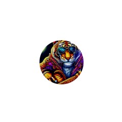 Tiger Rockingstar 1  Mini Buttons by Sparkle