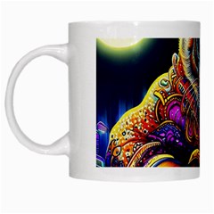 Tiger Rockingstar White Mug by Sparkle