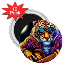 Tiger Rockingstar 2 25  Magnets (10 Pack)  by Sparkle