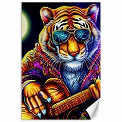 Tiger Rockingstar Canvas 24  X 36  by Sparkle