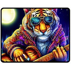 Tiger Rockingstar Fleece Blanket (medium) by Sparkle