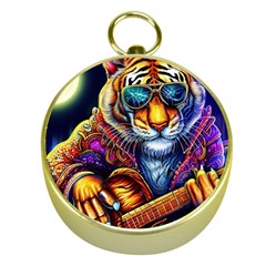 Tiger Rockingstar Gold Compasses by Sparkle