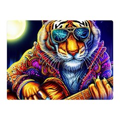 Tiger Rockingstar Two Sides Premium Plush Fleece Blanket (mini) by Sparkle