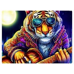 Tiger Rockingstar Two Sides Premium Plush Fleece Blanket (extra Small)