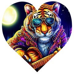 Tiger Rockingstar Wooden Puzzle Heart by Sparkle