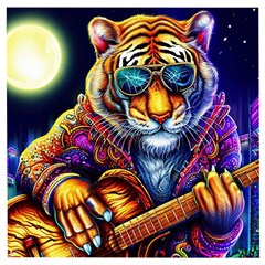 Tiger Rockingstar Wooden Puzzle Square by Sparkle