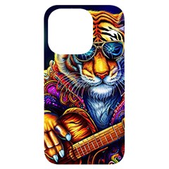 Tiger Rockingstar Iphone 14 Pro Black Uv Print Case by Sparkle