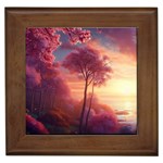 Pink Nature Framed Tile Front