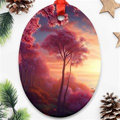 Pink Nature Ornament (oval)