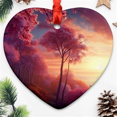 Pink Nature Ornament (heart)