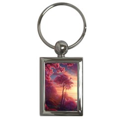 Pink Nature Key Chain (rectangle) by Sparkle