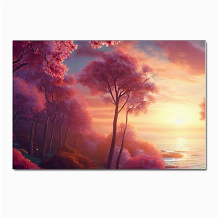 Pink Nature Postcards 5  x 7  (Pkg of 10)