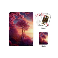 Pink Nature Playing Cards Single Design (mini)