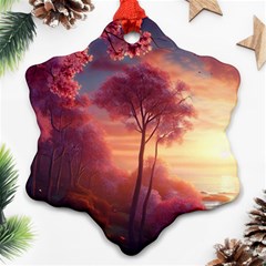 Pink Nature Ornament (snowflake)