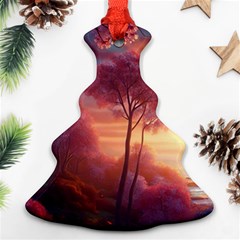 Pink Nature Ornament (christmas Tree) 