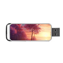 Pink Nature Portable USB Flash (One Side)