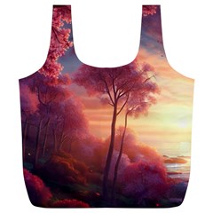 Pink Nature Full Print Recycle Bag (XL)