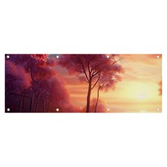 Pink Nature Banner And Sign 8  X 3  by Sparkle