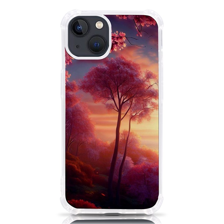 Pink Nature iPhone 13 TPU UV Print Case