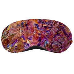 Ochre On Fuchsia Blend Sleep Mask by kaleidomarblingart