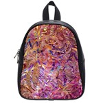 Ochre on fuchsia blend School Bag (Small) Front