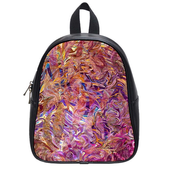 Ochre on fuchsia blend School Bag (Small)