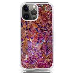 Ochre On Fuchsia Blend Iphone 13 Pro Max Tpu Uv Print Case by kaleidomarblingart