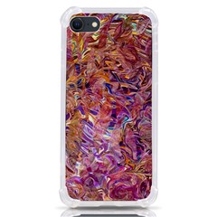 Ochre On Fuchsia Blend Iphone Se by kaleidomarblingart