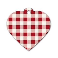 Gingham - 4096x4096px - 300dpi14 Dog Tag Heart (two Sides) by EvgeniaEsenina