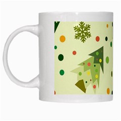 Geometric Christmas Pattern White Mug by Grandong