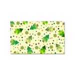 Geometric Christmas Pattern Sticker Rectangular (100 pack) Front