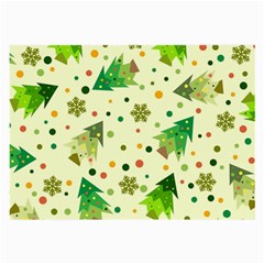 Geometric Christmas Pattern Large Glasses Cloth (2 Sides) by Grandong