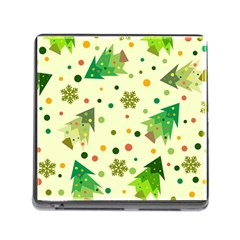 Geometric Christmas Pattern Memory Card Reader (square 5 Slot) by Grandong