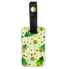 Geometric Christmas Pattern Luggage Tag (one Side) by Grandong