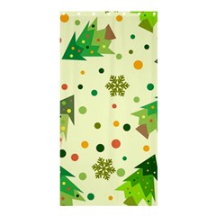 Geometric Christmas Pattern Shower Curtain 36  X 72  (stall)  by Grandong