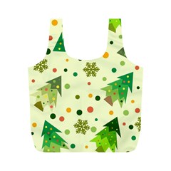 Geometric Christmas Pattern Full Print Recycle Bag (m) by Grandong